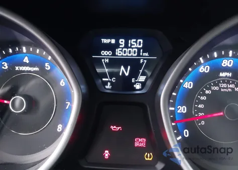 2012 Hyundai Elantra Gls (Ulsan Plant) z USA, uszkodzony, nr VIN KMHDH4AE0CU417137